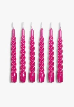 Anna And Nina Twisted Candles Set Of 6 -Outlet hush Store 005745 1110 07 2