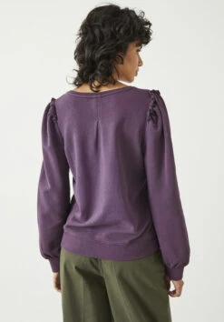 Emilia Ruffle Sweatshirt 23 Emilia Ruffle Sweatshirt -Outlet hush Store 007447 1382 04