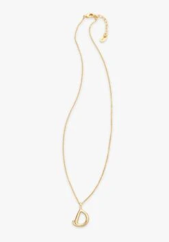 Gaia Letter Pendant Necklace -Outlet hush Store 007688 3037 1 D