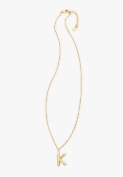 Gaia Letter Pendant Necklace -Outlet hush Store 007688 3037 1 K