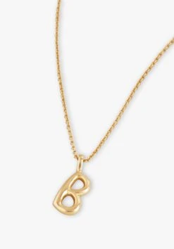 Gaia Letter Pendant Necklace -Outlet hush Store 007688 3037 2 B