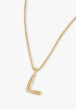 Gaia Letter Pendant Necklace -Outlet hush Store 007688 3037 2 L