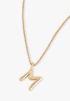Gaia Letter Pendant Necklace -Outlet hush Store 007688 3037 2 M
