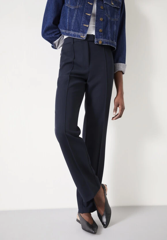 Slim Leg Pintuck Trousers 4 Slim Leg Pintuck Trousers - Image 2