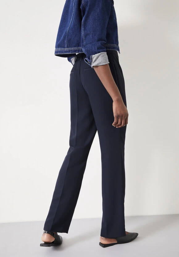 Slim Leg Pintuck Trousers 5 Slim Leg Pintuck Trousers - Image 3