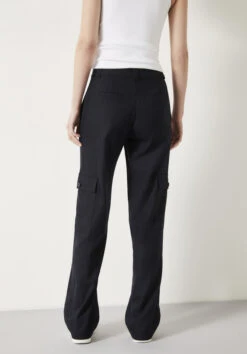 Courtney Cargo Pinstripe Wool Blend Trousers 23 Courtney Cargo Pinstripe Wool Blend Trousers -Outlet hush Store 008991 1655 03