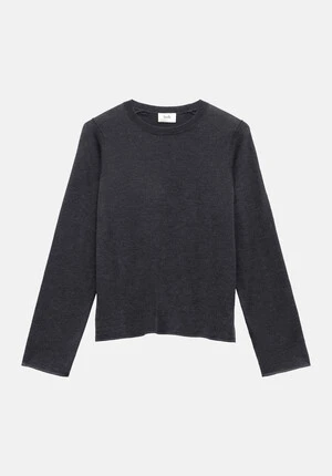 Faris Crew Neck Wool Blend Jumper 11 Faris Crew Neck Wool Blend Jumper - Image 9