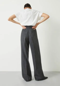 Carla Tailored Wide Leg Wool Blend Trousers -Outlet hush Store 009336 2806 03