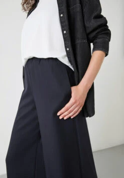 Alpa Wide Leg Wool Blend Trousers -Outlet hush Store 009374 1678 04