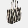 Gigi Check Textile Tote Bag -Outlet hush Store 009414 0456 01