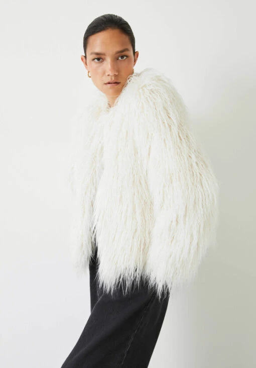 Rachel Faux Fur Jacket -Outlet hush Store 009441 0004 02