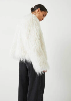 Rachel Faux Fur Jacket -Outlet hush Store 009441 0004 03