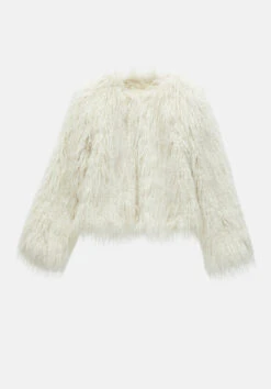 Rachel Faux Fur Jacket -Outlet hush Store 009441 0004 07 2