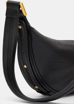 Rory Crescent Leather Crossbody Bag -Outlet hush Store 009454 0456 04