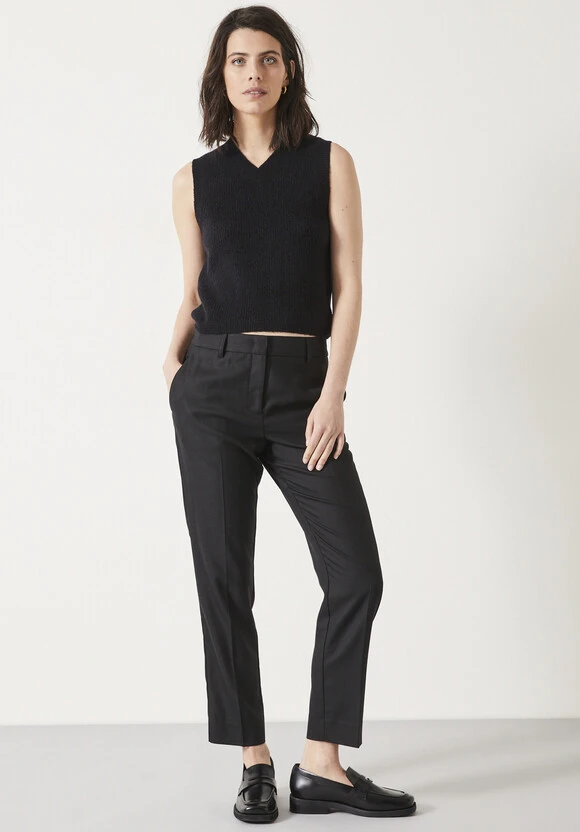 Amanda Cropped Suit Wool Blend Trousers 3 Amanda Cropped Suit Wool Blend Trousers