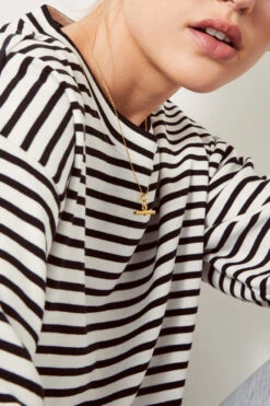 Mattie Striped Top -Outlet hush Store 009477 0001 04