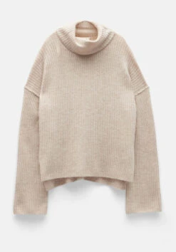 Keily Ribbed Roll Neck Wool Blend Jumper -Outlet hush Store 009522 4146 07 4