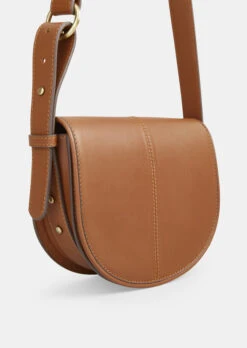 Louise Minimal Leather Saddle Bag -Outlet hush Store 009570 0475 03