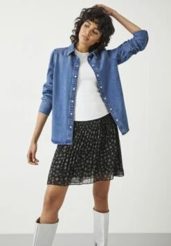 Danica Fitted Denim Shirt