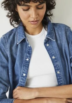 Danica Fitted Denim Shirt -Outlet hush Store 009587 3053 04