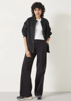 Camille Flat Front Cotton Trousers