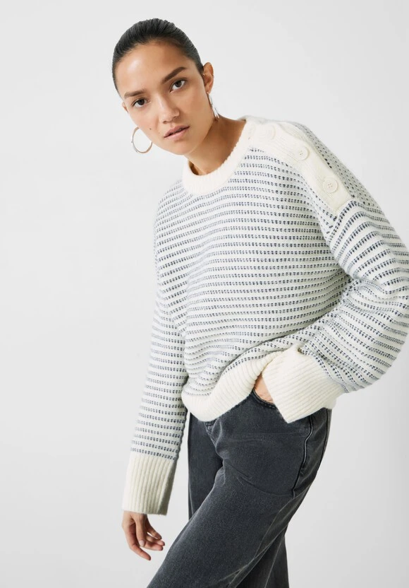 Zoya Striped Wool Blend Jumper 3 Zoya Striped Wool Blend Jumper