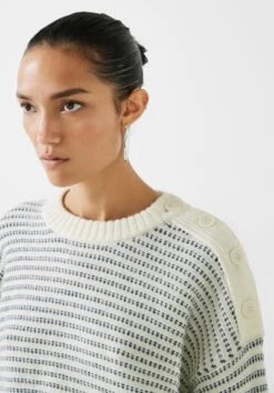 Zoya Striped Wool Blend Jumper 21 Zoya Striped Wool Blend Jumper -Outlet hush Store 009714 1664 04