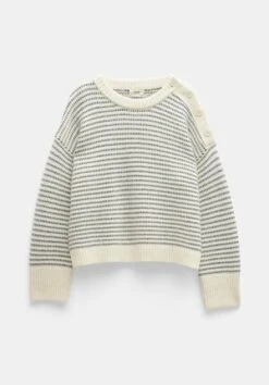 Georgie Diagonal Stripe Wool Blend Jumper -Outlet hush Store 009714 1664 07