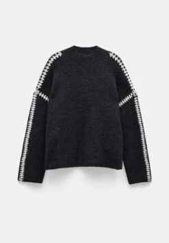 Tessa Fairisle Crew Jumper -Outlet hush Store 009717 2806 07 4