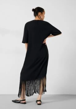 Hailey Fringe Midi Dress -Outlet hush Store 009766 0456 04