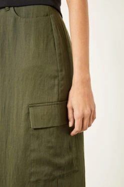 Amba Knee Length Cargo Skirt -Outlet hush Store 009787 2016 04