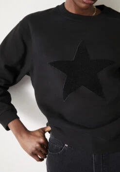 Simran Star Texture Sweatshirt -Outlet hush Store 009824 0456 04