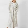 Renée Striped Cotton Towelling Robe -Outlet hush Store 009840 0340 01