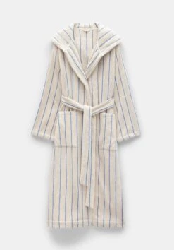 Renée Striped Cotton Towelling Robe -Outlet hush Store 009840 0340 07 4