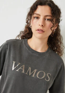 Vamos Crew Neck T-Shirt 14 Vamos Crew Neck T-Shirt -Outlet hush Store 009878 4277 04