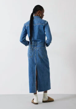 Tate Denim Maxi Shirt Dress -Outlet hush Store 009907 2797 03