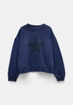 Simran Star Texture Sweatshirt -Outlet hush Store 009943 1676 07 1