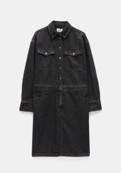 Deanna Washed Black Denim Overshirt 27 Deanna Washed Black Denim Overshirt -Outlet hush Store 010050 2826 07 9