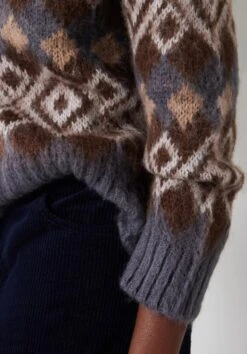 Tessa Fairisle Crew Jumper -Outlet hush Store 010101 2805 04