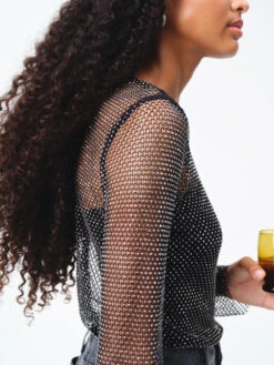 Una Sparkle Long Sleeve Top